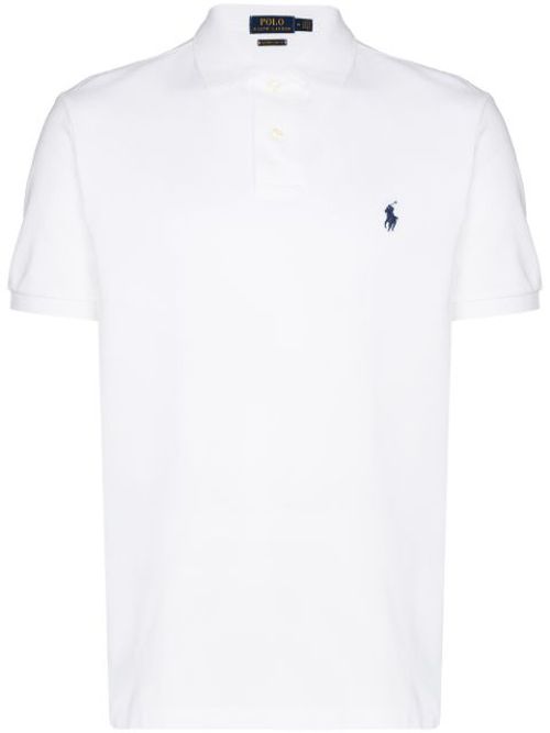 Logo-embroidered polo shirt