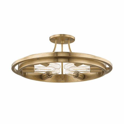 Chambers 6-Light Ceiling Light in Aged Bra