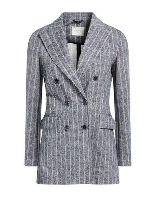 Woman Blazer Midnight blue Size 10 Cotton, Elastane
