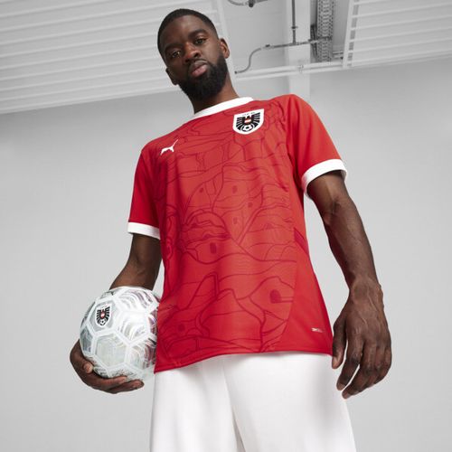PUMA Austria 2024 Men's Replica Home Soccer Jersey in Red