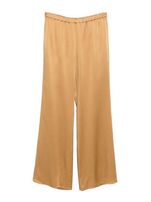 Soft tiete trousers in ochre yellow