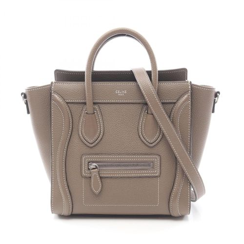 Celine Gray Leather Handbag Pre-Owned
