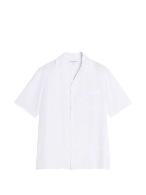 Maison Kitsuné Linen Resort Shirt for Men