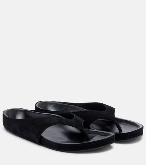 Yaga suede thong sandals