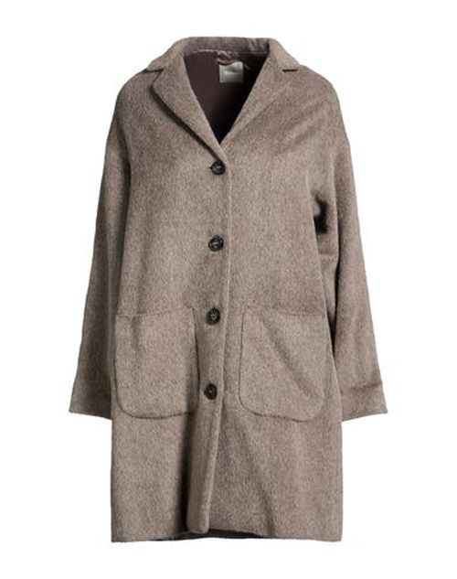 Woman Coat Grey Size 4 Alpaca wool, Polyamide, Virgin Wool