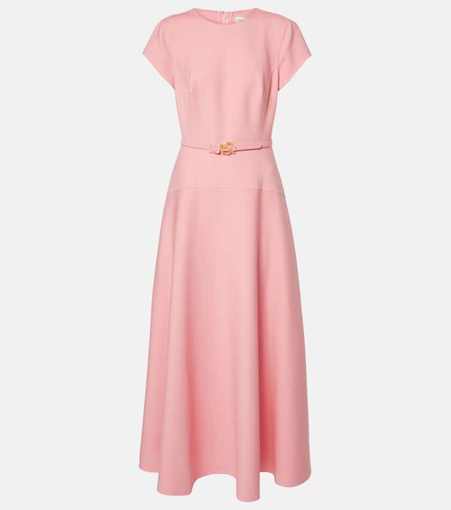Wool-blend midi dress