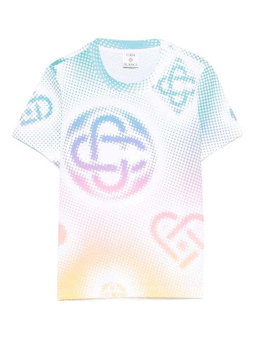 Fitted T-Shirt with All-Over Graphic Print, Size S