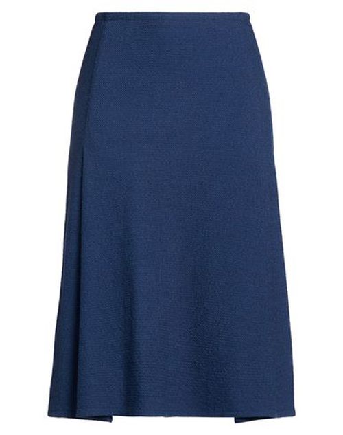 Woman Midi skirt Blue Size 6 Virgin Wool