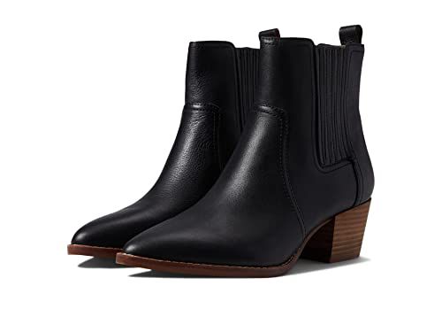 Madewell The Western Ankle Boot in Leather True Black