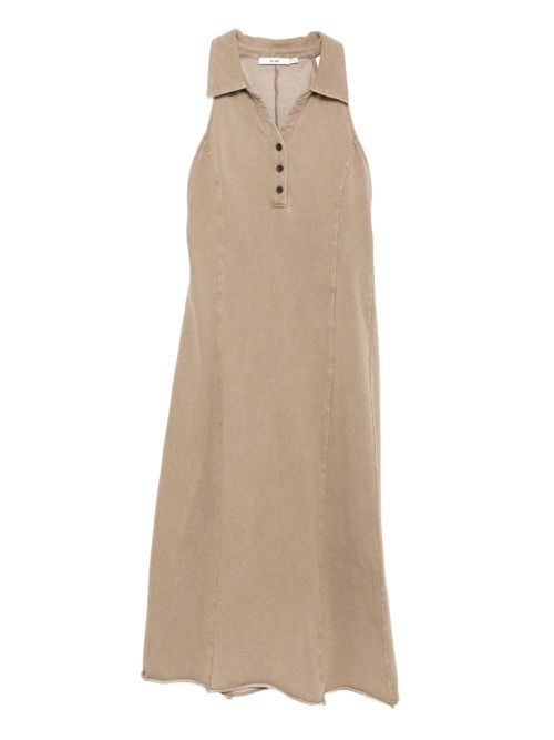Sleeveless midi dress - Neutrals