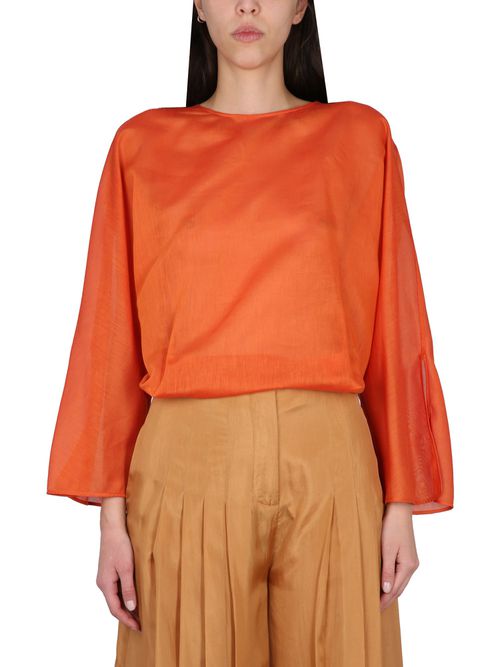 Cotton and silk shirt