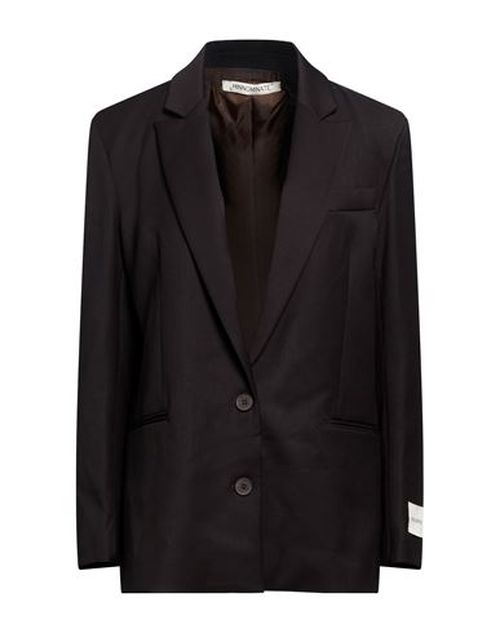 Woman Blazer Dark brown Size S Polyester, Viscose, Elastane