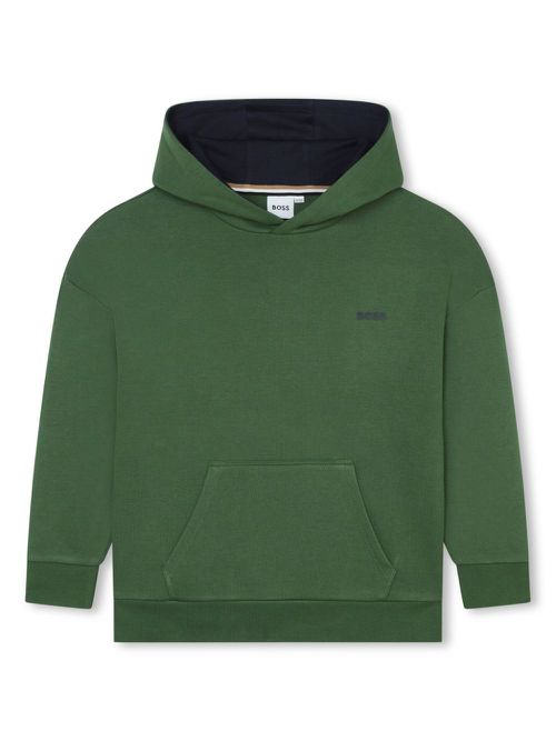 Graphic-print hoodie - Green