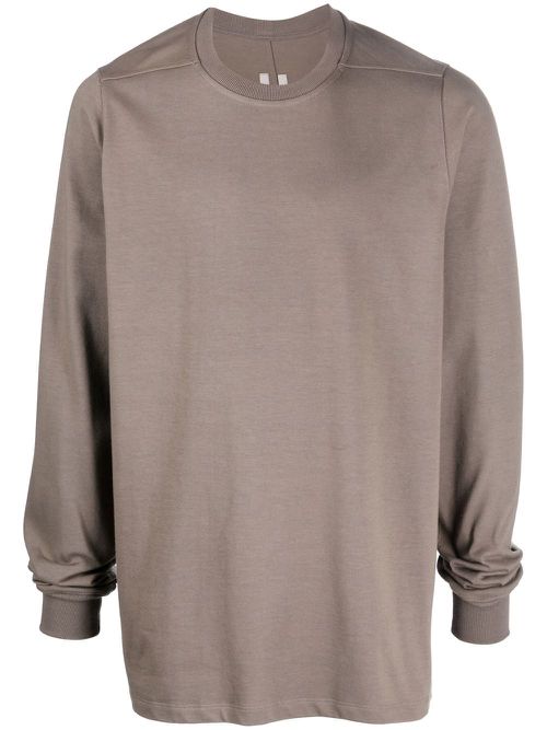 Long-sleeve cotton T-shirt - Brown