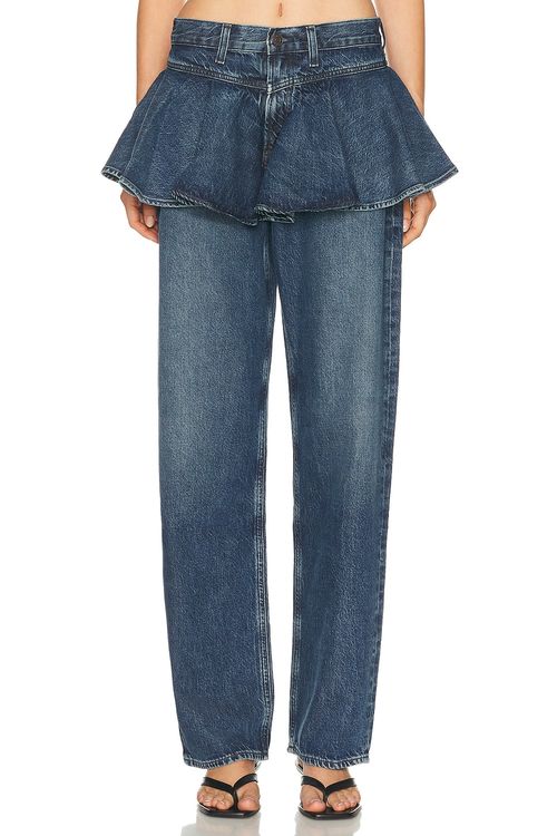 AGOLDE Peplum Jeans in Blue
