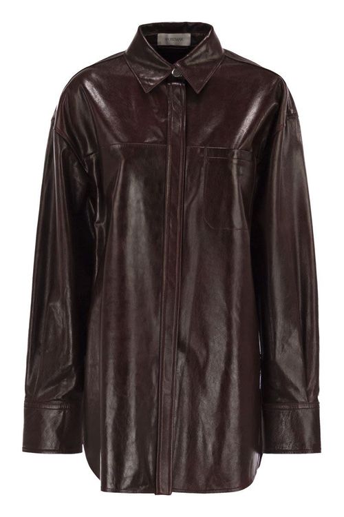 Borel - Oversized Nappa Leather Shirt