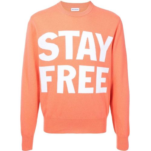 Stay Free print sweatshirt
