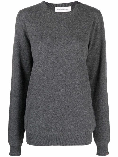 Crew-neck knit jumper - Grey