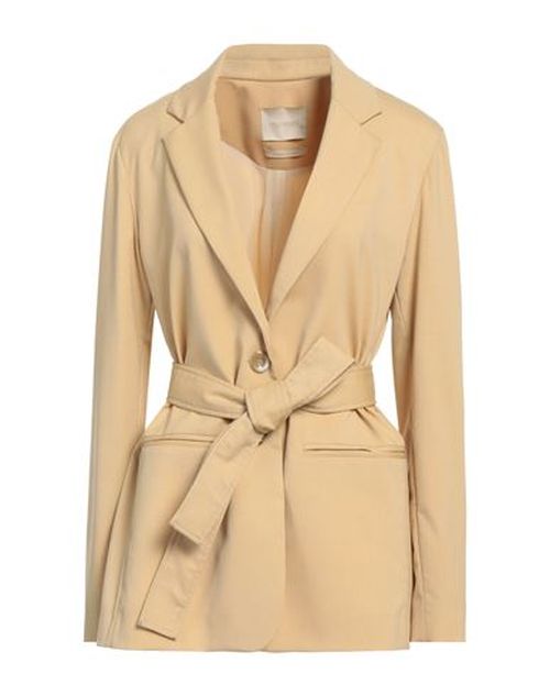 Momoní Woman Blazer Sand Size 6 Polyester, Wool, Viscose, Elastane