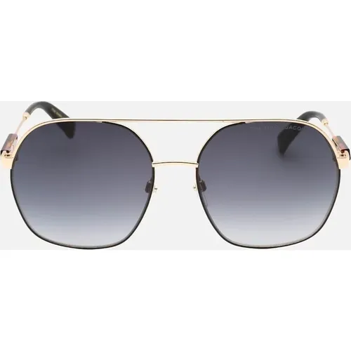 Women's Marc Jacobs Gold Round Sunglasses - Size: ONE size