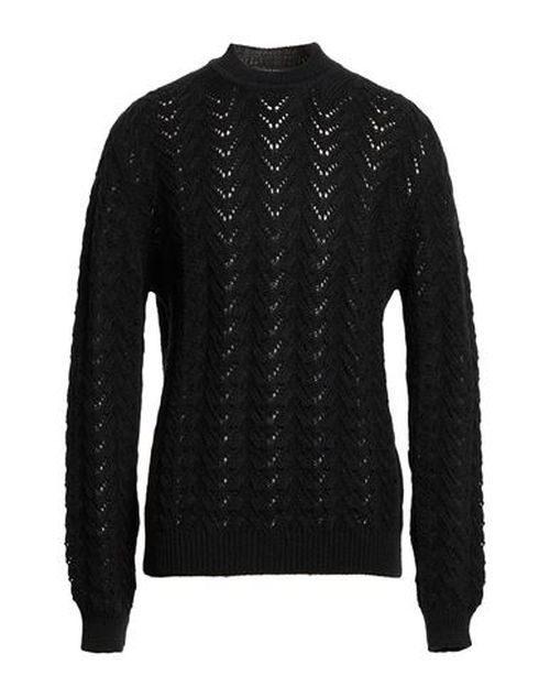 Lab Man Sweater Black Size L Merino Wool, Alpaca wool
