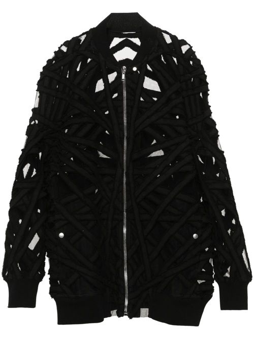 Peter Flight strap-detail oversized jacket - Black