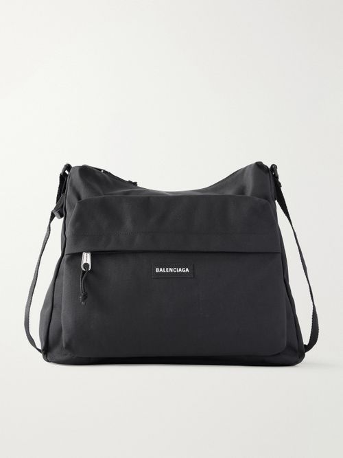 Explorer Logo-Appliquéd Canvas Messenger Bag