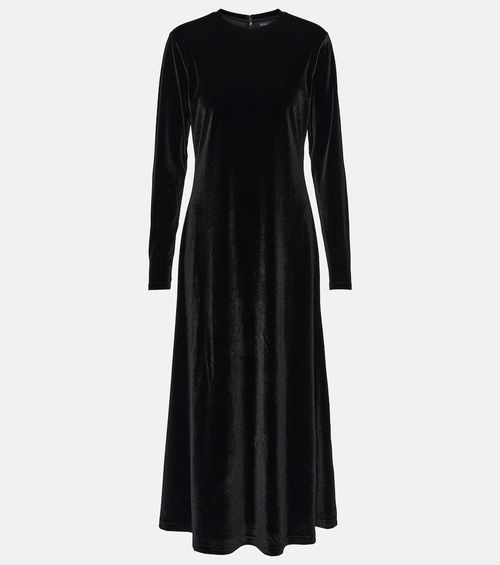 Velvet maxi dress
