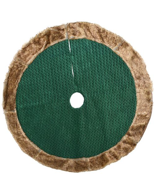 National Tree Company 48in Rural Homestead Collection Quilted Tree Skirt
