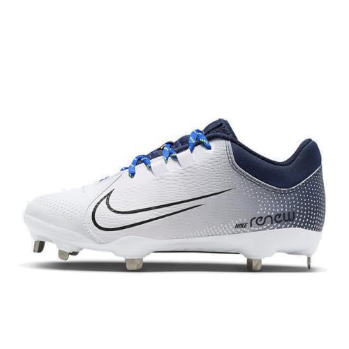 Nike Hyperdiamond 4 Pro Metal Softball Cleats White | Black