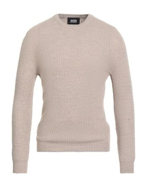 Man Sweater Beige Size 38 Merino Wool