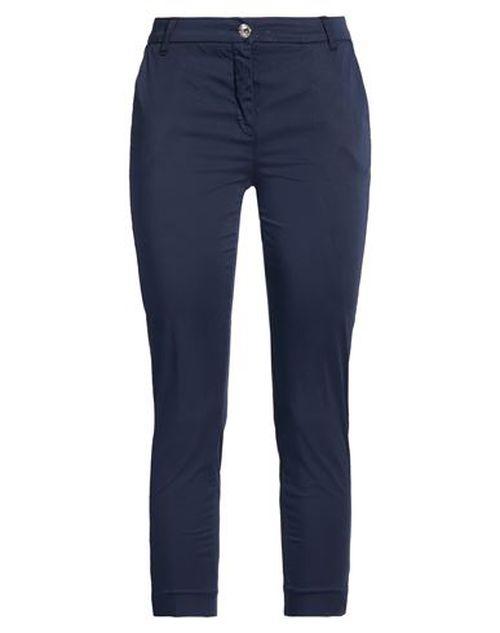 Woman Pants Midnight blue Size 8 Cotton, Elastane