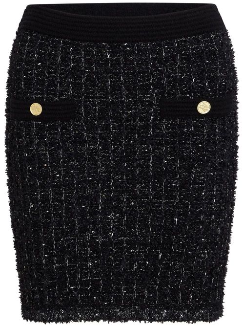 Essential Bouclé mini skirt - Black