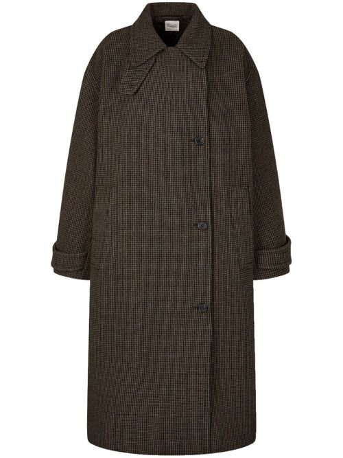 Checked coat - Brown
