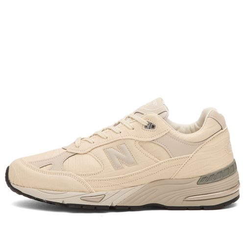 Men's 991v1 Sneaker in Oyster Gray/Pistachio Shell/French Oak