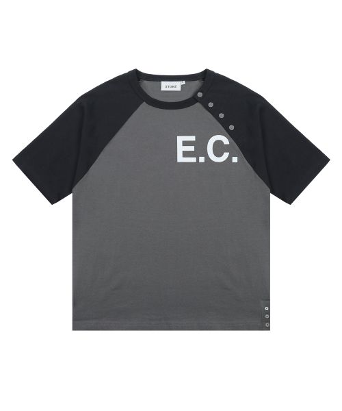XTT160 E. C Henley Neck Raglan T-Shirt
