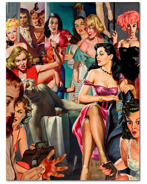 Artist in Hallway Canvas Wall Art