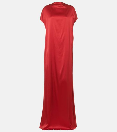 Silk-blend satin gown
