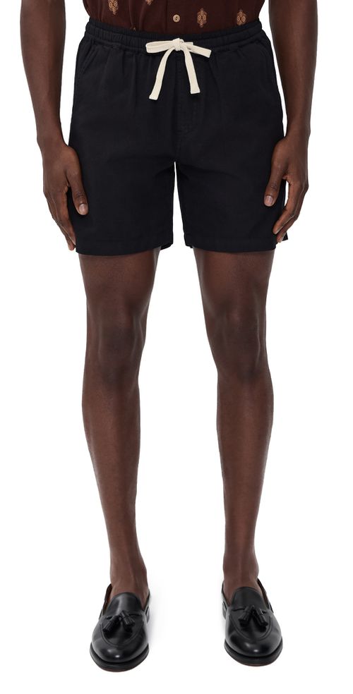 Linen Shorts Black