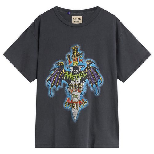 Men's Live For Metal T-Shirt Vintage Black