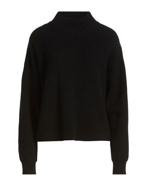 Woman Turtleneck Black Size L Wool, Cashmere