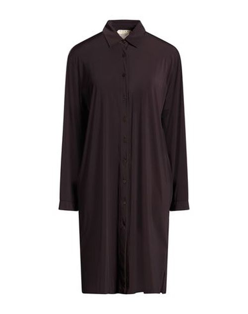 Woman Mini dress Dark brown Size 6 Polyamide, Elastane