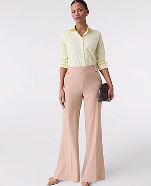 Ann Taylor The Petite Everyday Sailor Wide-Leg Pant