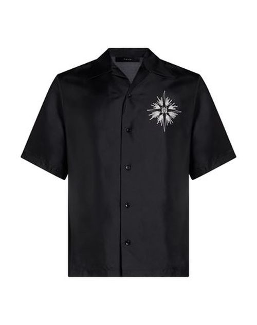 Man Shirt Black Size M Silk