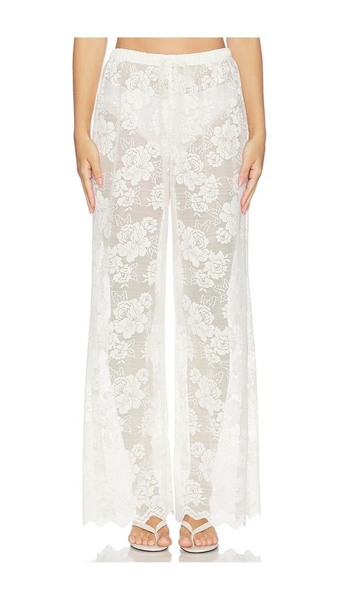 KAT THE LABEL Florence Pant in Ivory. - XS also in S, M, L, XL/1X
