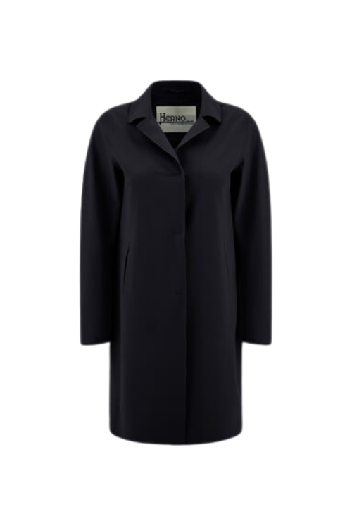 Nylon Blend Coat — Black