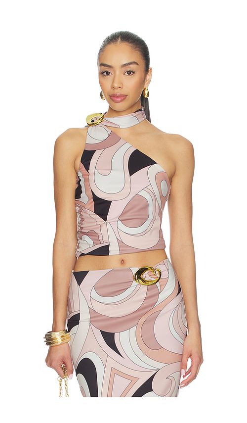 Cin Cin Cosmos Halo Top in Blush,Beige. XS. Also in L, M