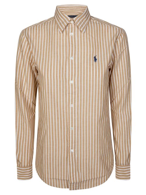 Striped Cotton and Linen Shirt for Women