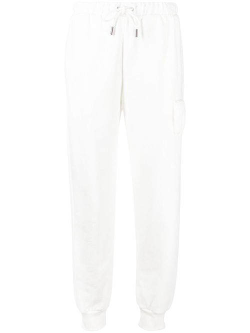 Drawstring track pants - White