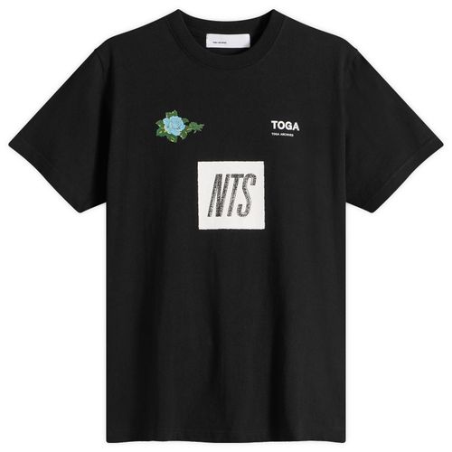 TOGA x NTS Logo Print T-Shirt Black